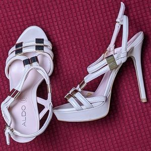 Aldo White Heel